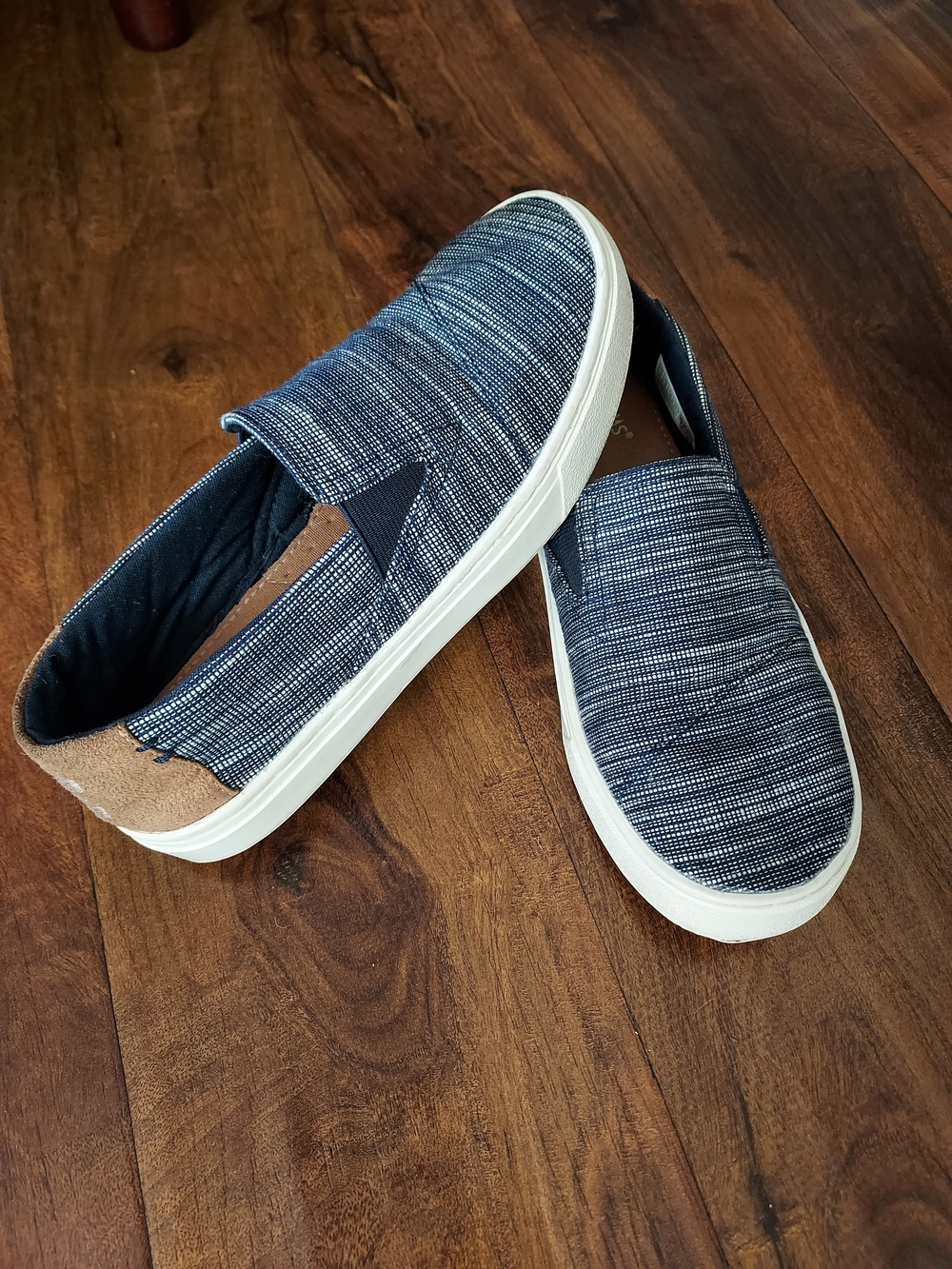 Toms Women's Navy Blue Slip-On Flats